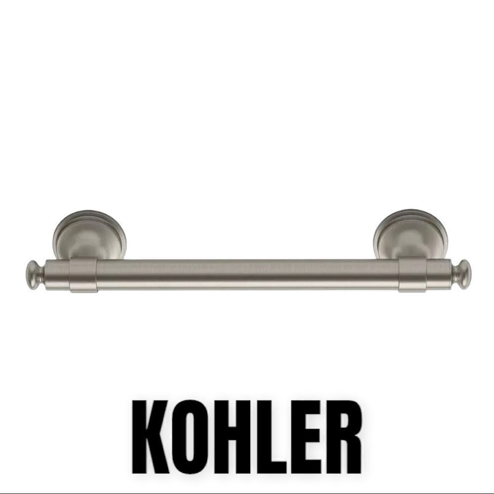 KOHLER Carmichael 9 in. Grab Bar in Vibrant Brushed Nickel R27234-BN